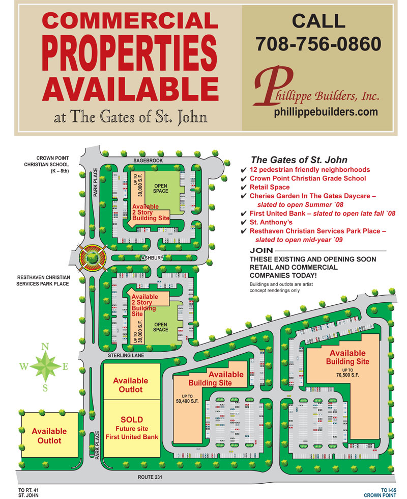 Property For Sale In Northwest Indiana Suburban Chicago Phillippe Builders Inc